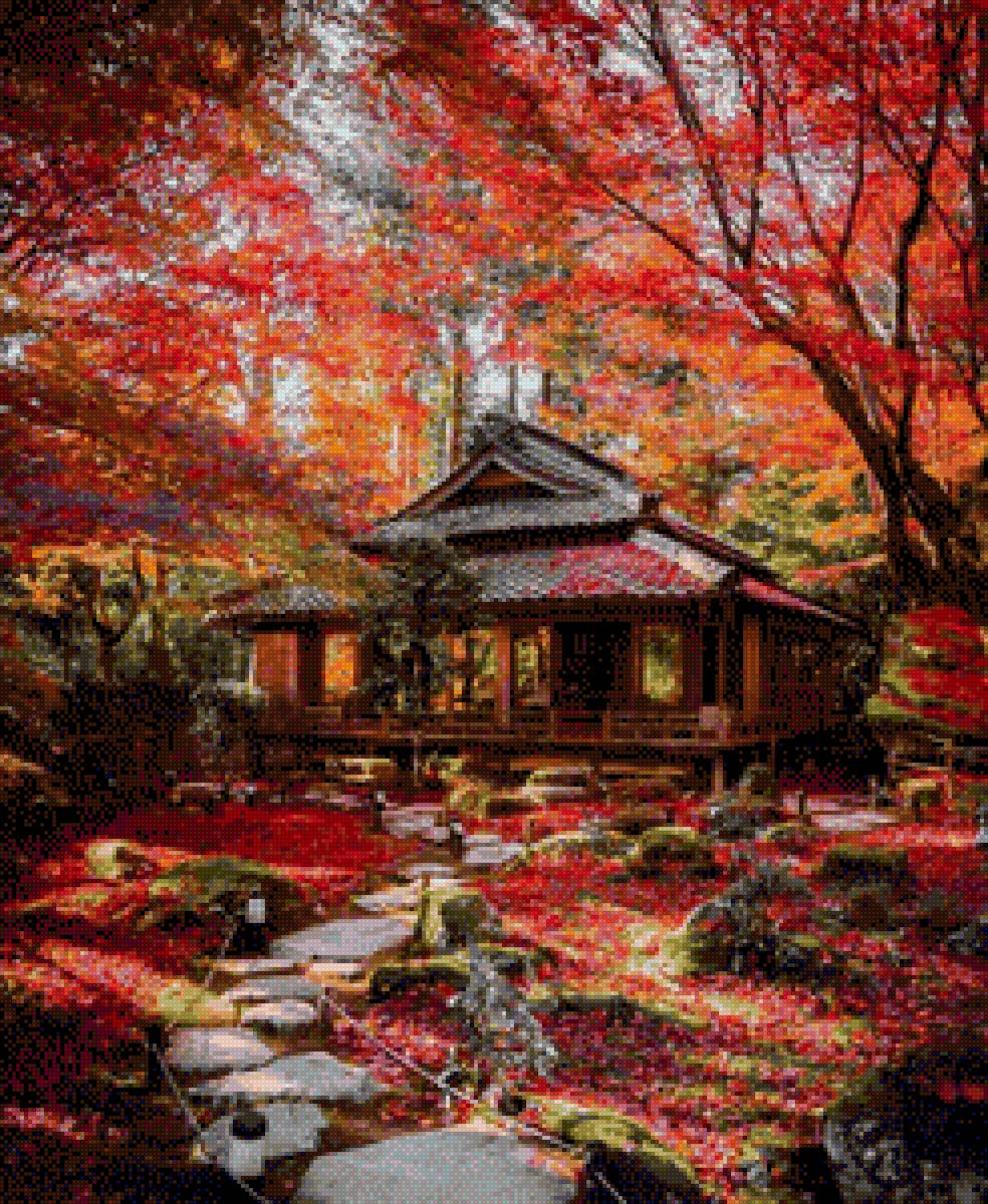 Templu japonez - natura - предпросмотр