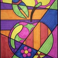 Схема вышивки «Геометрия для подушки»