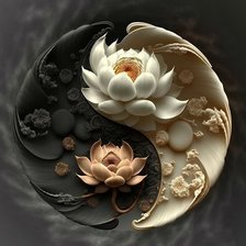 Схема вышивки «Инь и Янь»