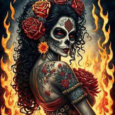 Схема вышивки «Catrina»