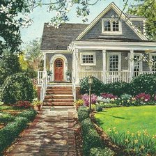 Схема вышивки «Дом мечты»