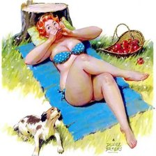 Схема вышивки «РЫЖАЯ ХИЛЬДА»