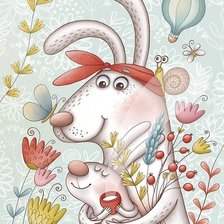 Схема вышивки «Зайка»