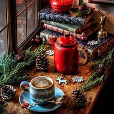 Схема вышивки «Уютный вечер дома»