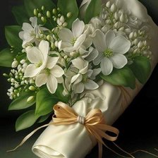 Схема вышивки «маленький букетик»