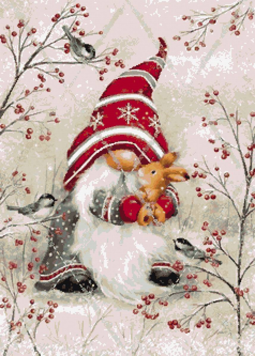 Новогодний гном - предпросмотр