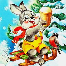 Новогодний зайка