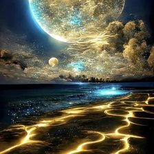 Схема вышивки «сияние ночи»