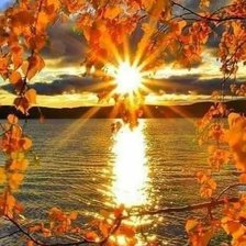 Схема вышивки «Осень. Закат»