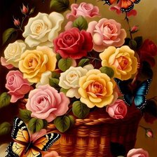 Схема вышивки «Цветы»