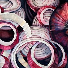 Схема вышивки «лучок на кухню»