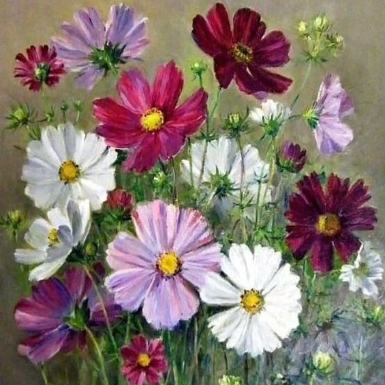 подушка цветы - оригинал