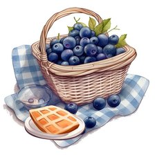 Схема вышивки «Натюрморт,, черника,,»