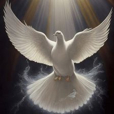 Схема вышивки «Голубь»