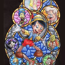 Схема вышивки «Vidriera de Pinocho»