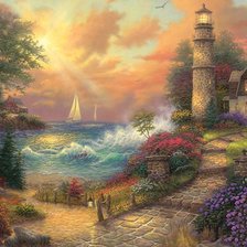 Схема вышивки «маяк»