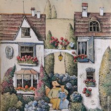 Схема вышивки «Семейный дом»