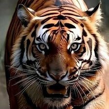 Схема вышивки «тигр»