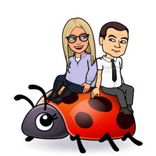 Схема вышивки «Coccinelle Régine et Claude»