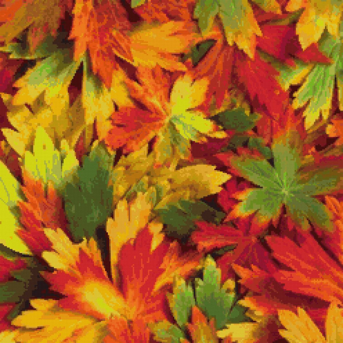 подушка листья - предпросмотр