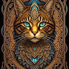 Схема вышивки «CAT 3»