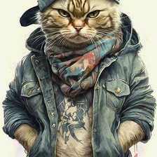 Схема вышивки «Мой Кот!!»