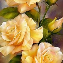 Схема вышивки «Желтые розы»