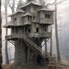 Схема вышивки «Casa árbol»