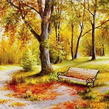 Схема вышивки «Осень в парке»