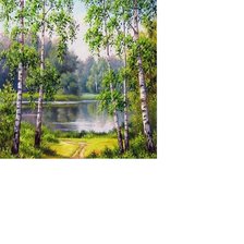 Схема вышивки «Березки»