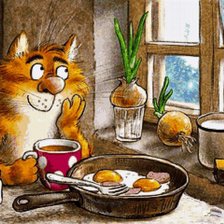 Схема вышивки «Завтрак в деревне»