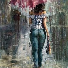 Схема вышивки «Услыште  музыку дождя....»