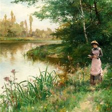 Схема вышивки «Прогулка»