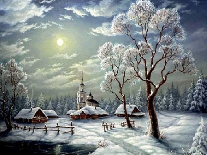 Zima i crkva - оригинал