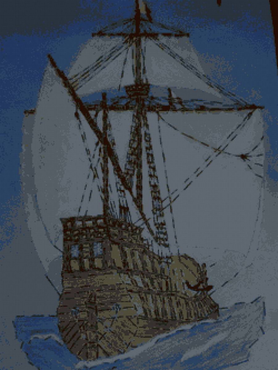 Бриг - бриг, паруса, море - предпросмотр