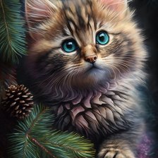 Схема вышивки «Новогодний подарок»