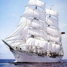 Схема вышивки «Легендарный парусник»