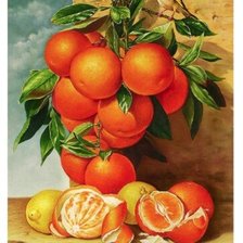 Схема вышивки «Апельсины»