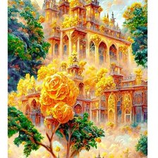 Схема вышивки «Золотой дворец»