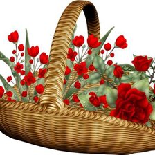 Схема вышивки «Карзина с цветами»