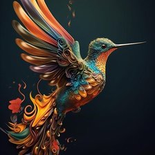 Схема вышивки «Колибри»