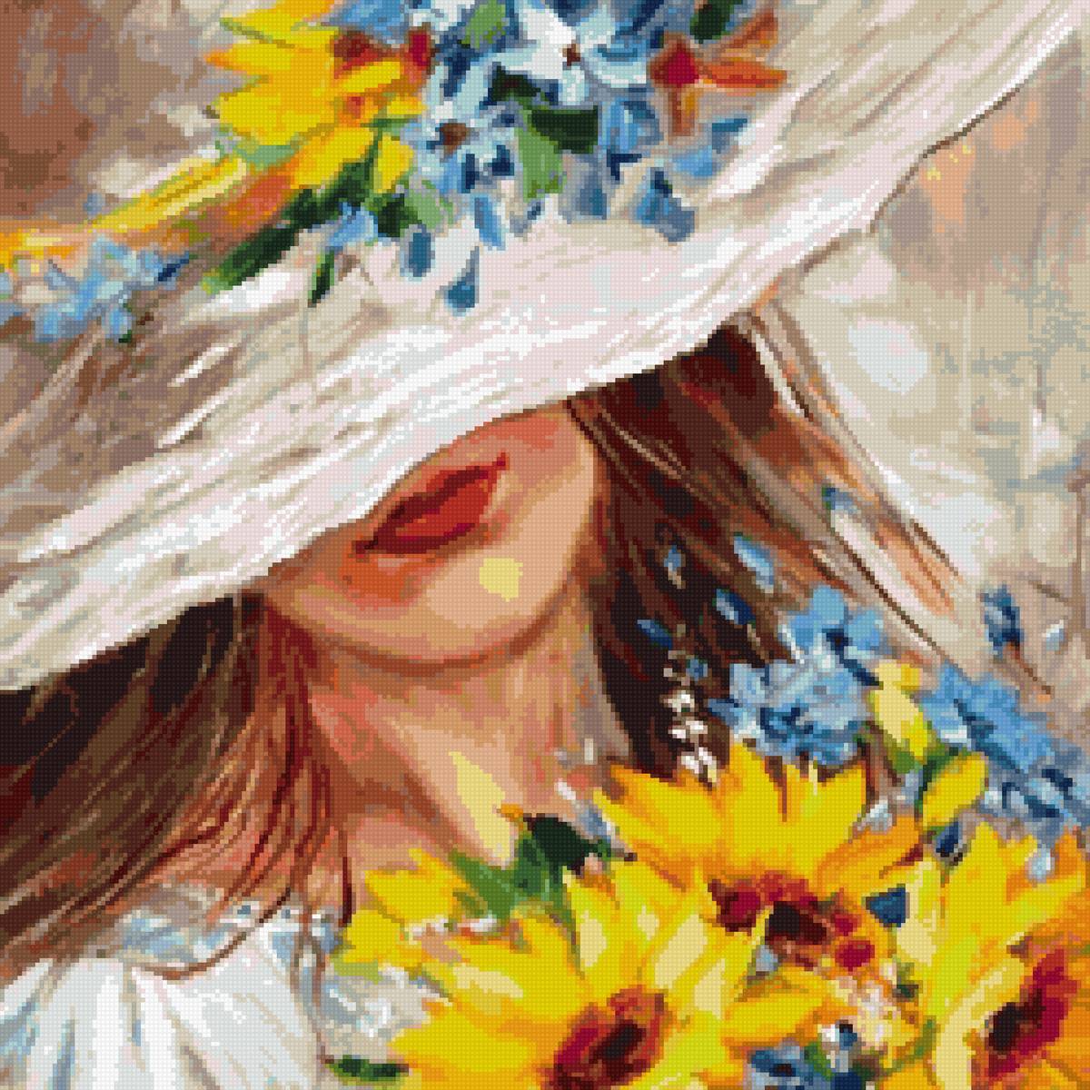 девушка в шляпе - предпросмотр