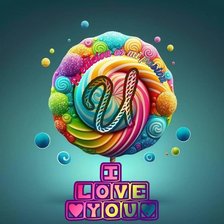 Схема вышивки «Letra u»