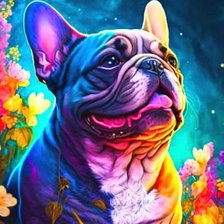 Схема вышивки «Buldong francés colorido»