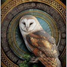 Схема вышивки «Сова»