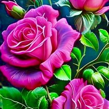 Схема вышивки «розы»