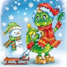 Схема вышивки «Н.г. дракоша»