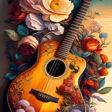 Схема вышивки «Гитара»