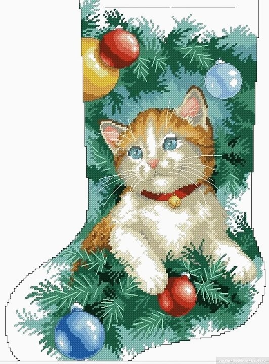 №2718100 - сапожок, новый год - оригинал