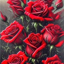 Схема вышивки «Розы»